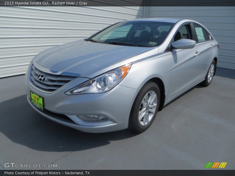 Radiant Silver / Gray 2013 Hyundai Sonata GLS