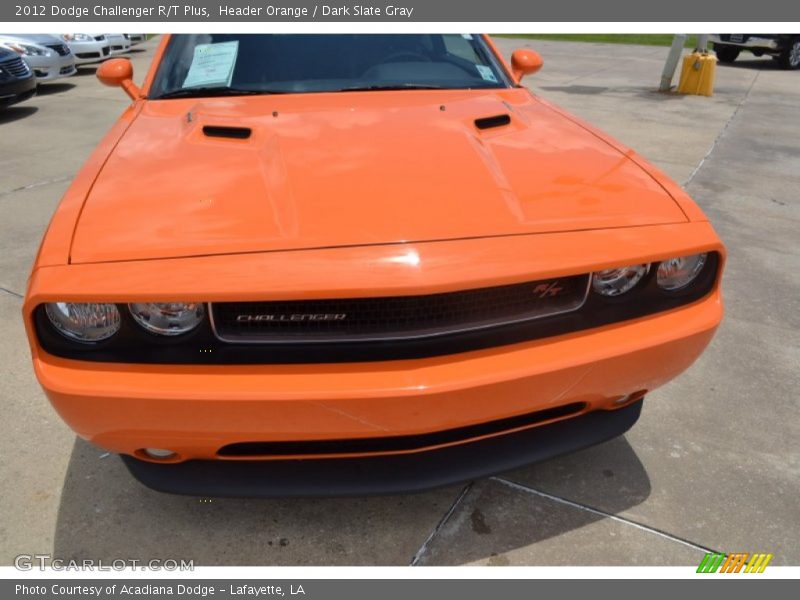 Header Orange / Dark Slate Gray 2012 Dodge Challenger R/T Plus
