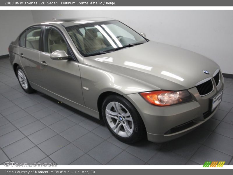 Platinum Bronze Metallic / Beige 2008 BMW 3 Series 328i Sedan