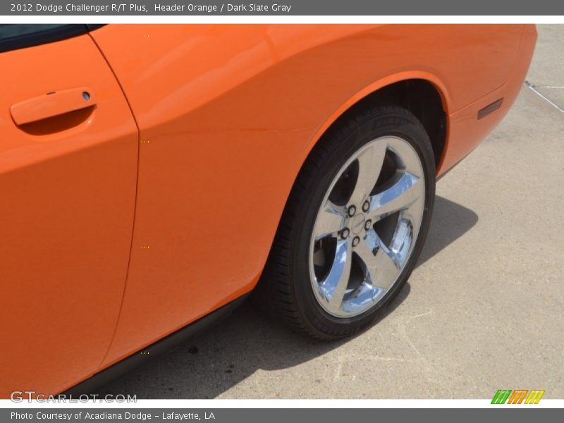 Header Orange / Dark Slate Gray 2012 Dodge Challenger R/T Plus