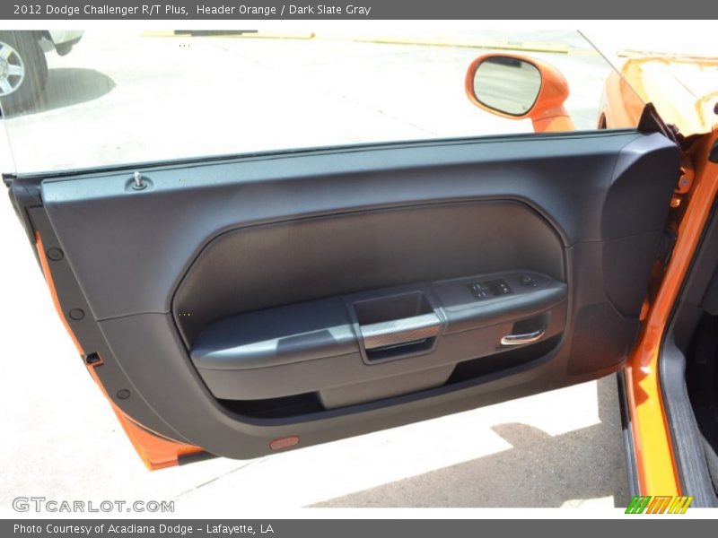 Header Orange / Dark Slate Gray 2012 Dodge Challenger R/T Plus