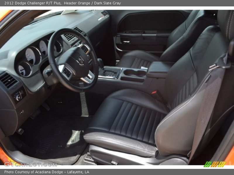 Header Orange / Dark Slate Gray 2012 Dodge Challenger R/T Plus