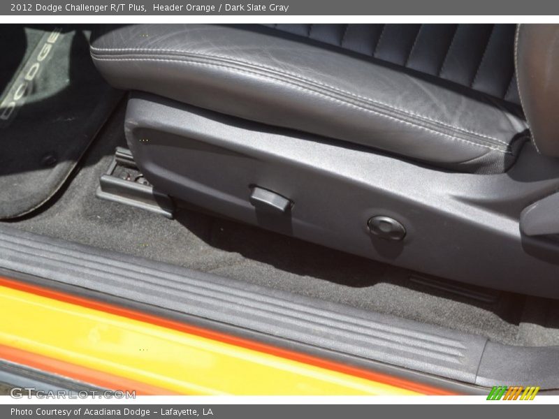 Header Orange / Dark Slate Gray 2012 Dodge Challenger R/T Plus