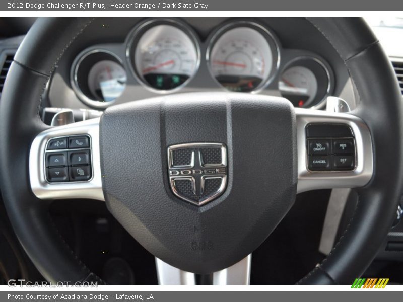 Header Orange / Dark Slate Gray 2012 Dodge Challenger R/T Plus