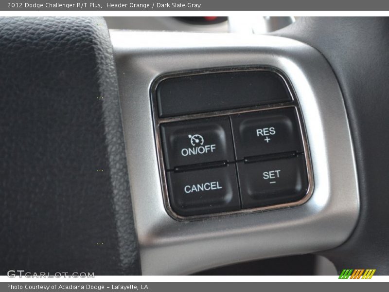 Header Orange / Dark Slate Gray 2012 Dodge Challenger R/T Plus
