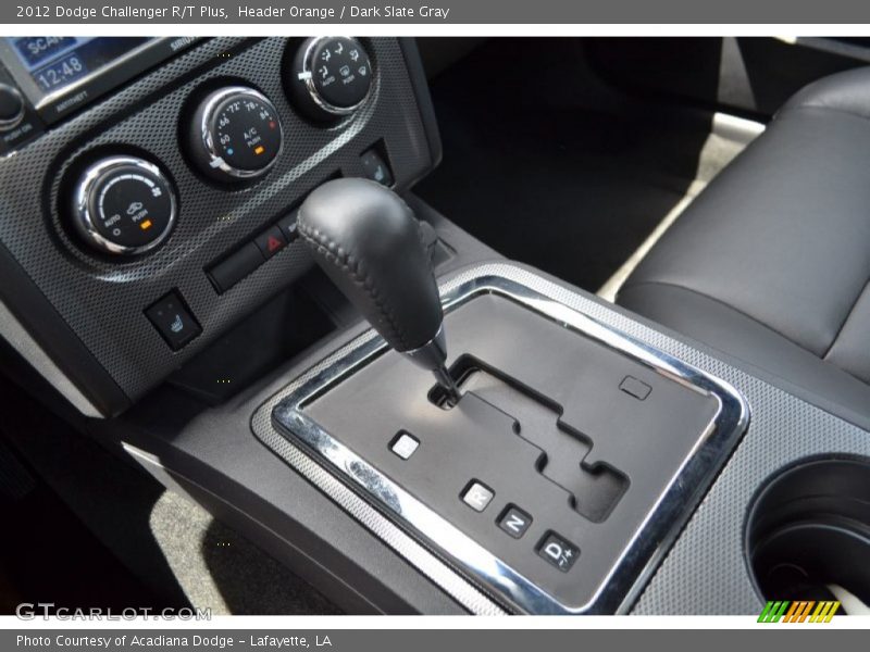 Header Orange / Dark Slate Gray 2012 Dodge Challenger R/T Plus