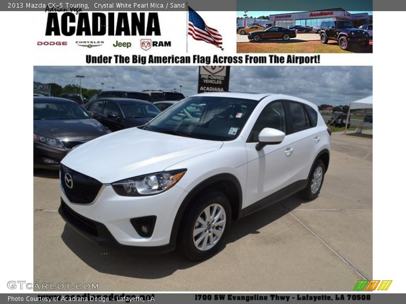 Crystal White Pearl Mica / Sand 2013 Mazda CX-5 Touring