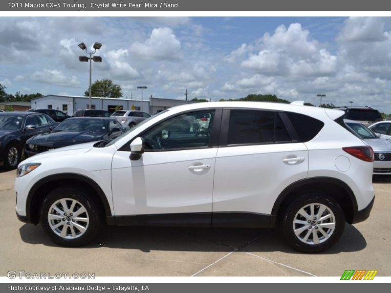 Crystal White Pearl Mica / Sand 2013 Mazda CX-5 Touring