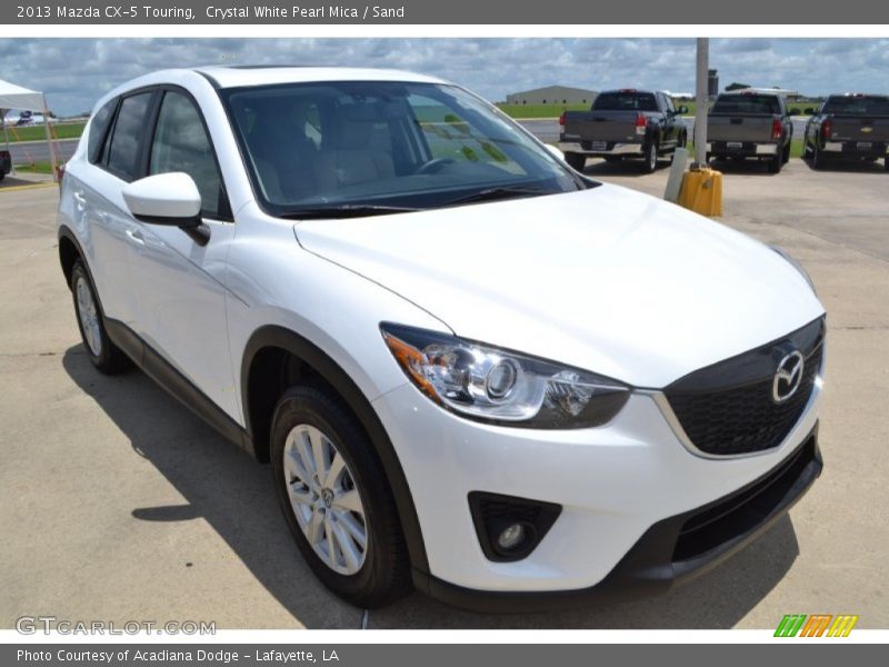 Crystal White Pearl Mica / Sand 2013 Mazda CX-5 Touring