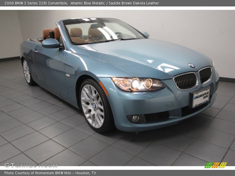 Atlantic Blue Metallic / Saddle Brown Dakota Leather 2009 BMW 3 Series 328i Convertible