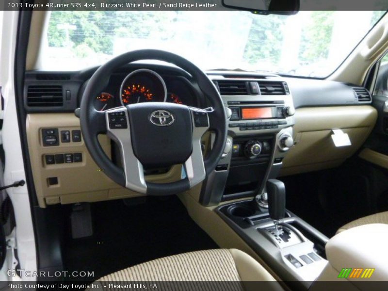 Blizzard White Pearl / Sand Beige Leather 2013 Toyota 4Runner SR5 4x4