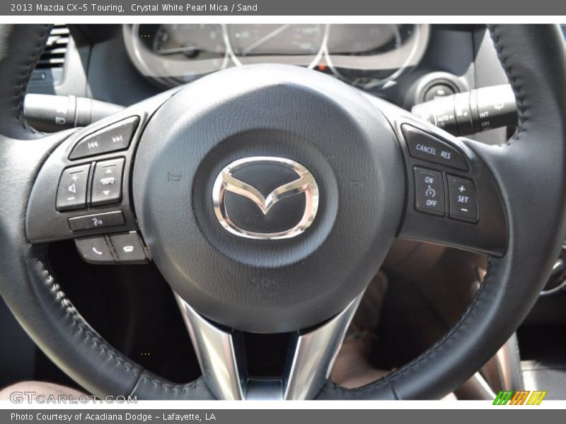 Crystal White Pearl Mica / Sand 2013 Mazda CX-5 Touring