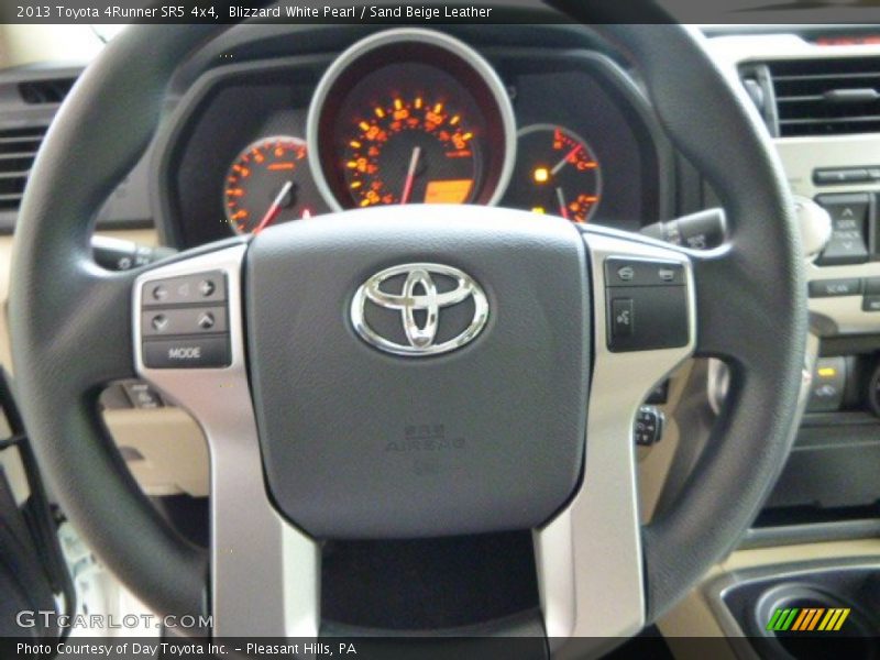Blizzard White Pearl / Sand Beige Leather 2013 Toyota 4Runner SR5 4x4