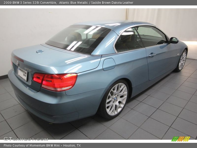 Atlantic Blue Metallic / Saddle Brown Dakota Leather 2009 BMW 3 Series 328i Convertible