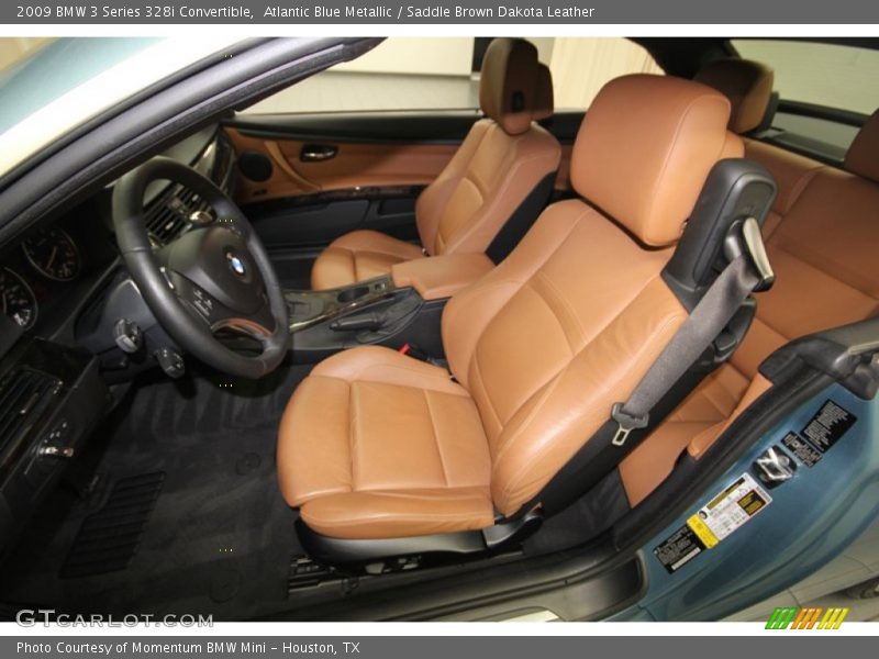 Atlantic Blue Metallic / Saddle Brown Dakota Leather 2009 BMW 3 Series 328i Convertible