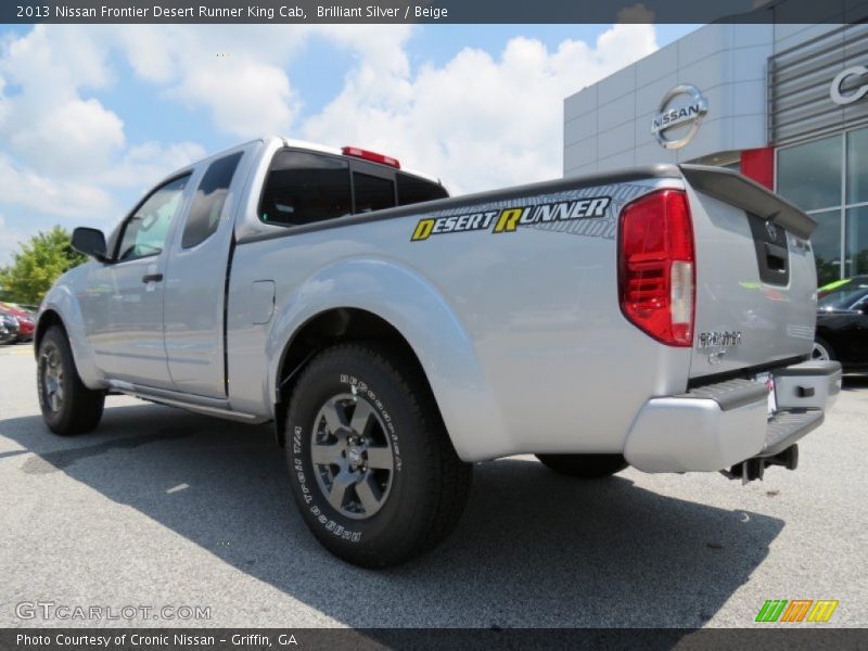  2013 Frontier Desert Runner King Cab Brilliant Silver