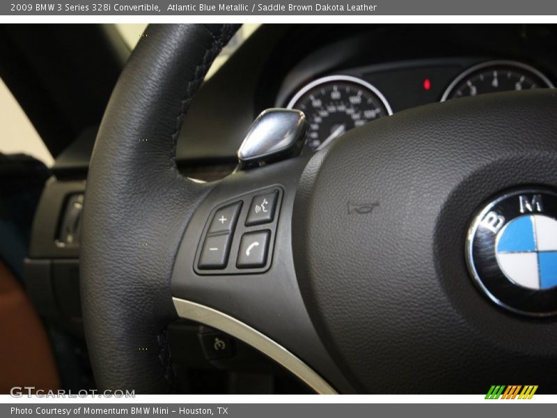 Atlantic Blue Metallic / Saddle Brown Dakota Leather 2009 BMW 3 Series 328i Convertible