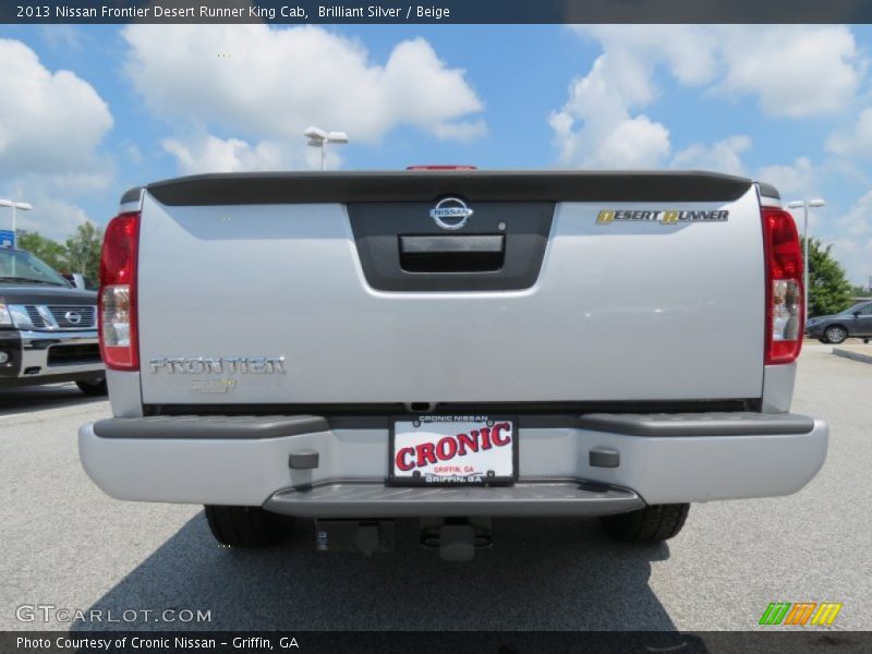 Brilliant Silver / Beige 2013 Nissan Frontier Desert Runner King Cab