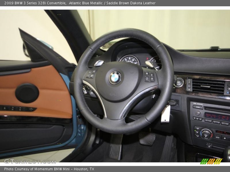 Atlantic Blue Metallic / Saddle Brown Dakota Leather 2009 BMW 3 Series 328i Convertible
