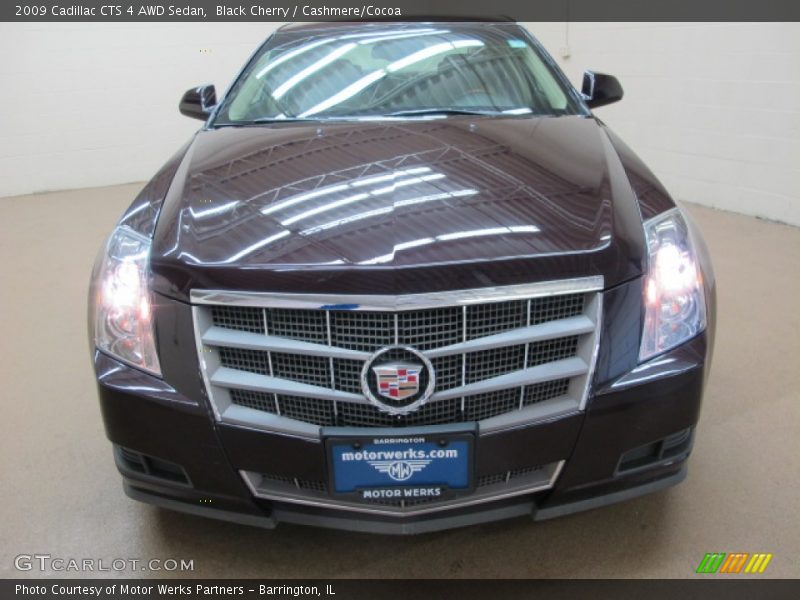 Black Cherry / Cashmere/Cocoa 2009 Cadillac CTS 4 AWD Sedan