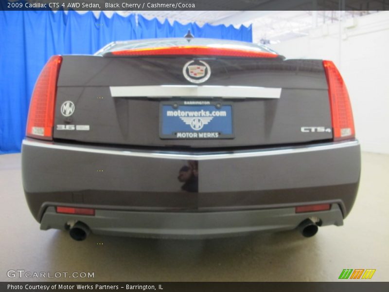 Black Cherry / Cashmere/Cocoa 2009 Cadillac CTS 4 AWD Sedan