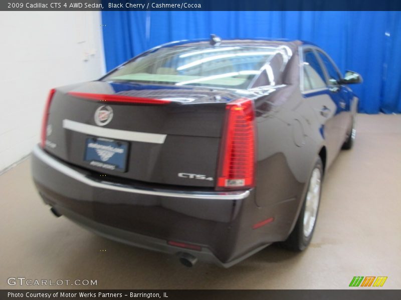 Black Cherry / Cashmere/Cocoa 2009 Cadillac CTS 4 AWD Sedan