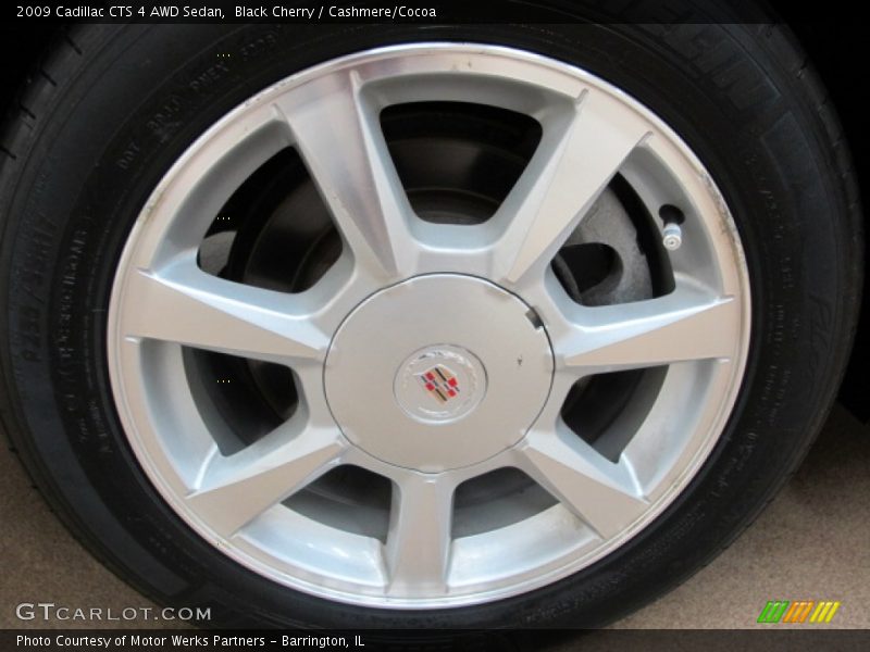 Black Cherry / Cashmere/Cocoa 2009 Cadillac CTS 4 AWD Sedan