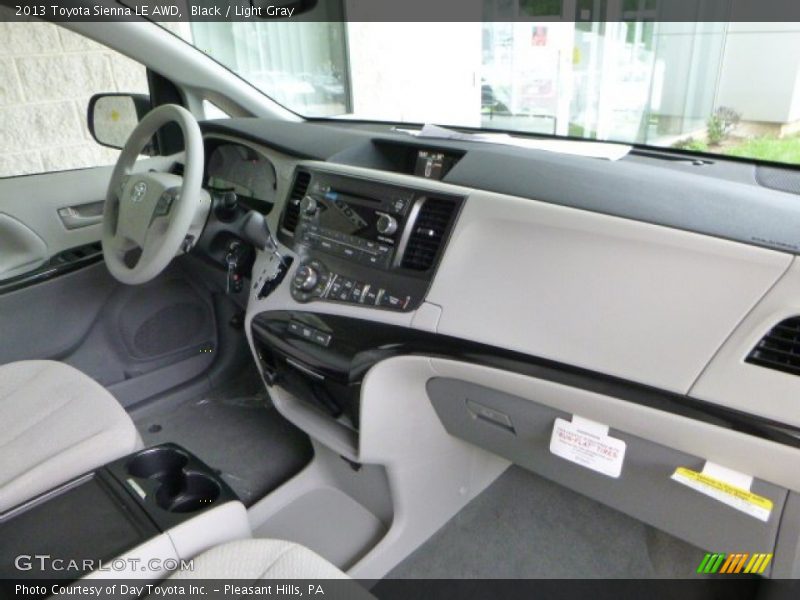 Black / Light Gray 2013 Toyota Sienna LE AWD