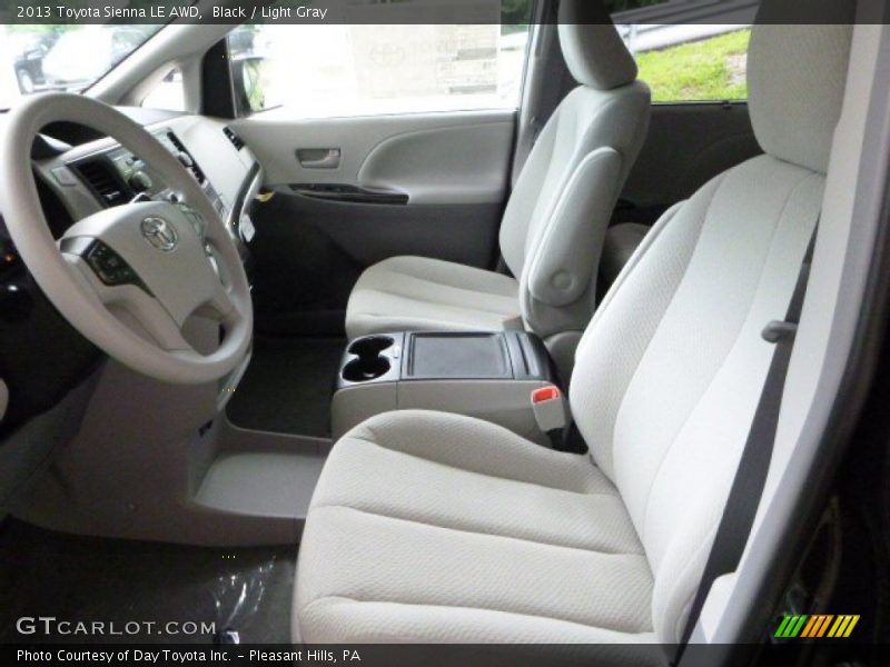 Black / Light Gray 2013 Toyota Sienna LE AWD
