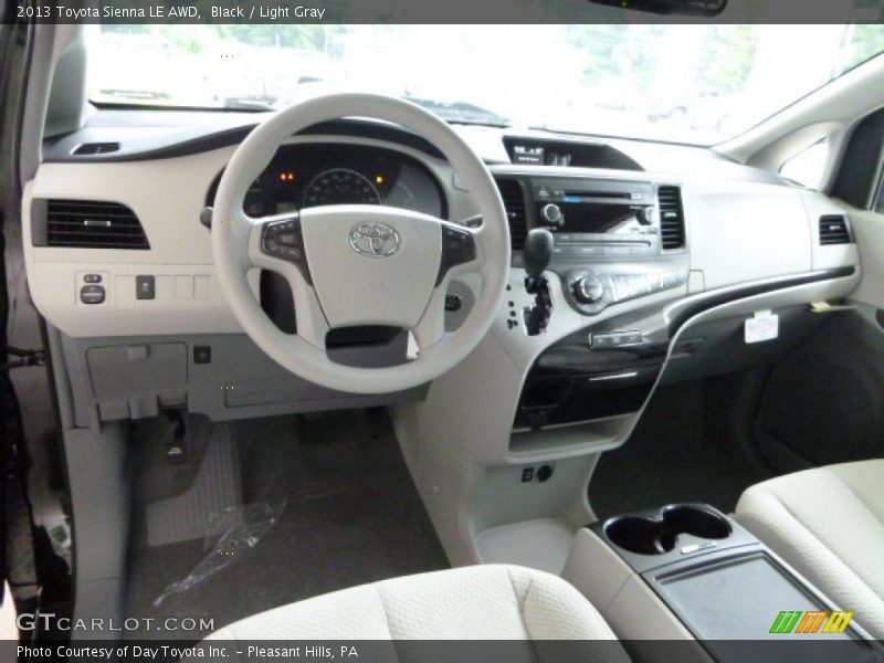 Black / Light Gray 2013 Toyota Sienna LE AWD
