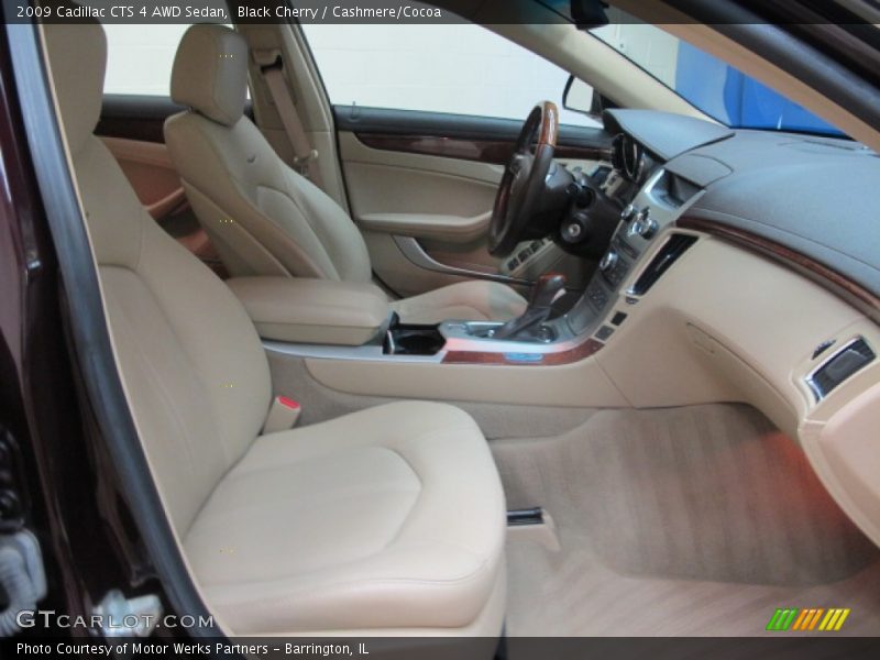 Black Cherry / Cashmere/Cocoa 2009 Cadillac CTS 4 AWD Sedan
