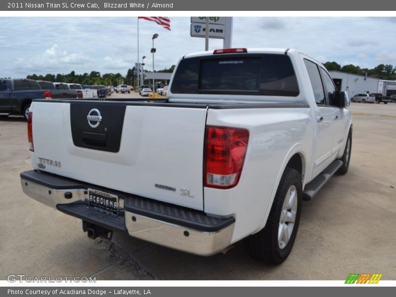 Blizzard White / Almond 2011 Nissan Titan SL Crew Cab