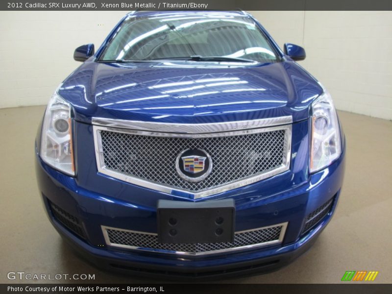 Xenon Blue Metallic / Titanium/Ebony 2012 Cadillac SRX Luxury AWD