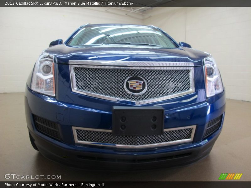 Xenon Blue Metallic / Titanium/Ebony 2012 Cadillac SRX Luxury AWD