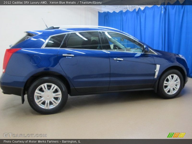 Xenon Blue Metallic / Titanium/Ebony 2012 Cadillac SRX Luxury AWD