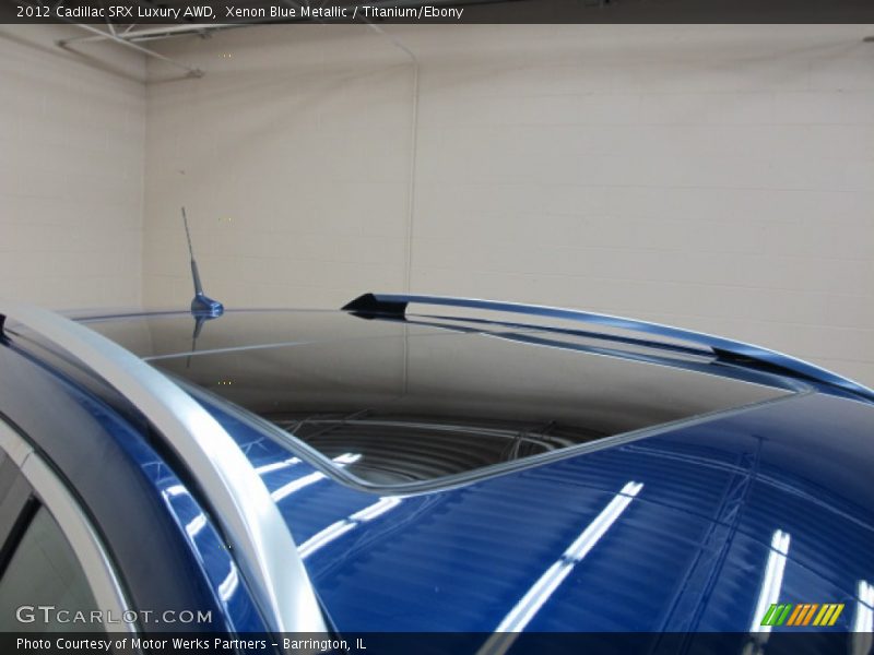 Xenon Blue Metallic / Titanium/Ebony 2012 Cadillac SRX Luxury AWD