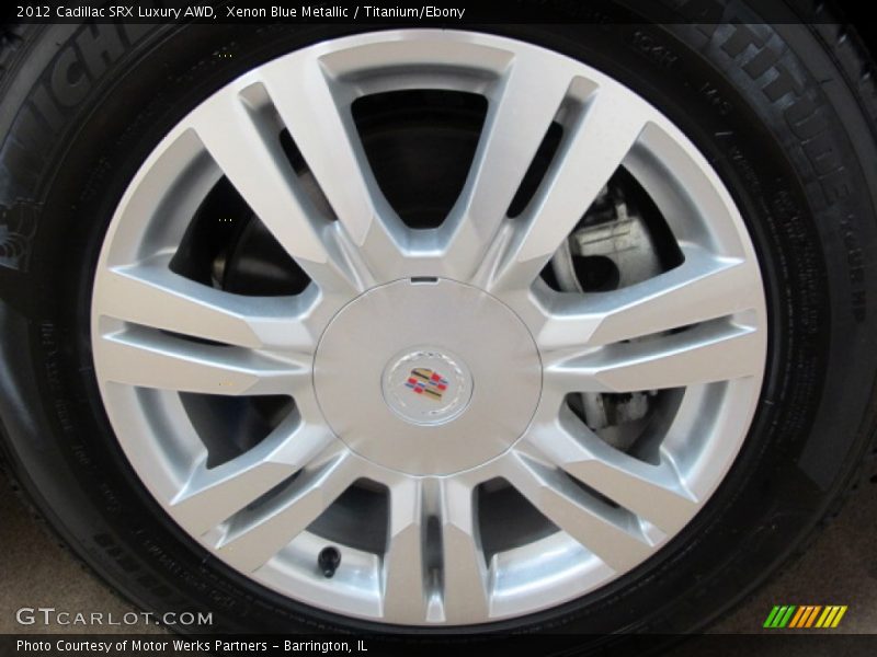 Xenon Blue Metallic / Titanium/Ebony 2012 Cadillac SRX Luxury AWD