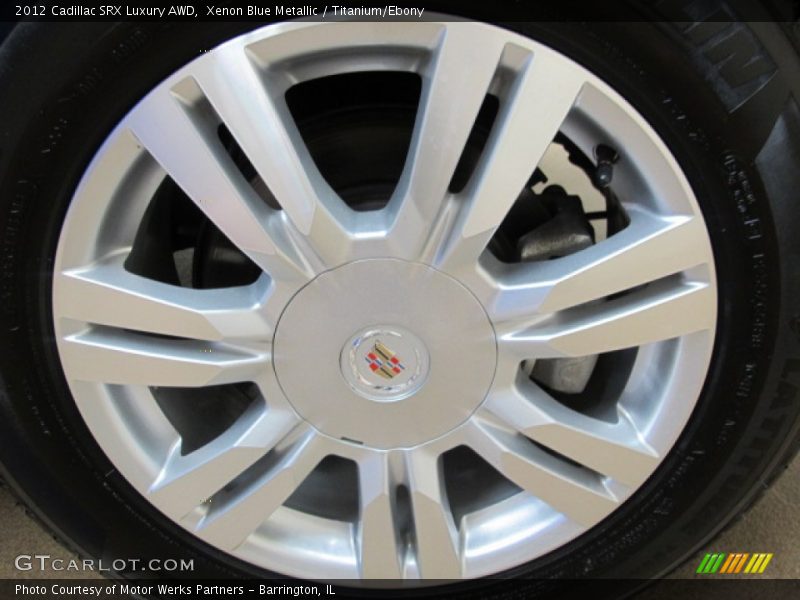 Xenon Blue Metallic / Titanium/Ebony 2012 Cadillac SRX Luxury AWD