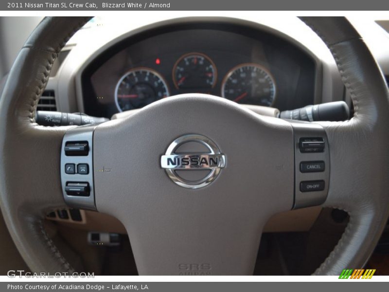Blizzard White / Almond 2011 Nissan Titan SL Crew Cab