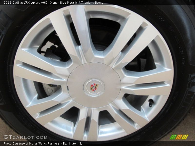 Xenon Blue Metallic / Titanium/Ebony 2012 Cadillac SRX Luxury AWD