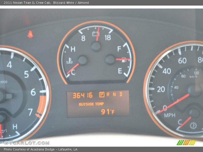 Blizzard White / Almond 2011 Nissan Titan SL Crew Cab
