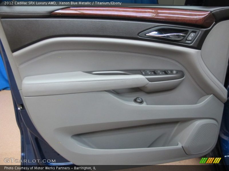 Xenon Blue Metallic / Titanium/Ebony 2012 Cadillac SRX Luxury AWD