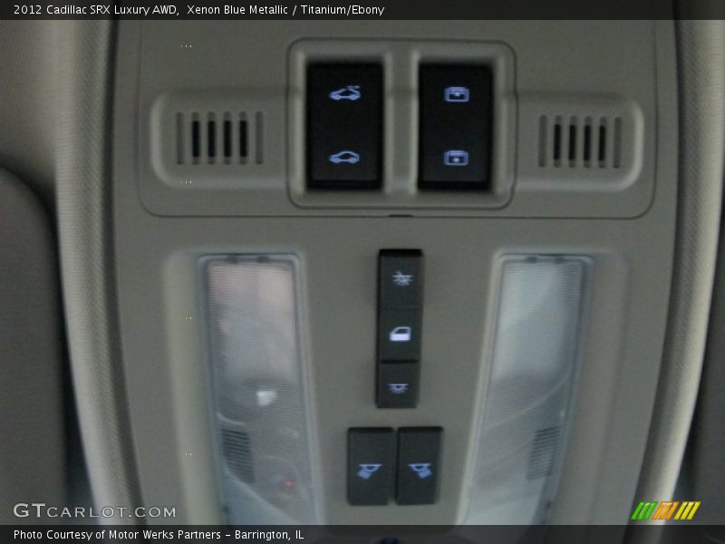 Xenon Blue Metallic / Titanium/Ebony 2012 Cadillac SRX Luxury AWD