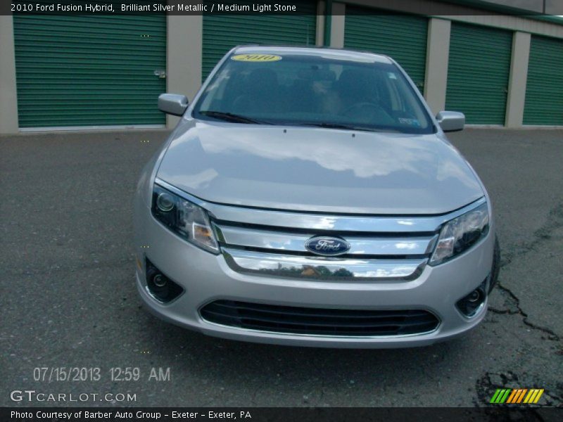 Brilliant Silver Metallic / Medium Light Stone 2010 Ford Fusion Hybrid