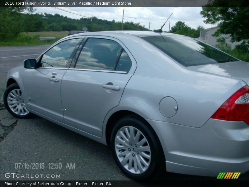 Brilliant Silver Metallic / Medium Light Stone 2010 Ford Fusion Hybrid
