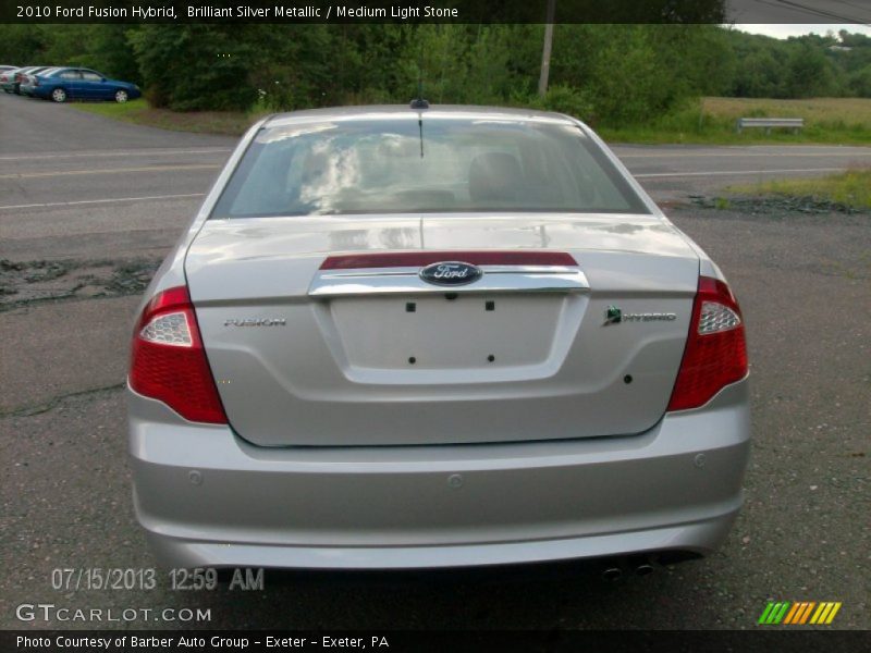 Brilliant Silver Metallic / Medium Light Stone 2010 Ford Fusion Hybrid