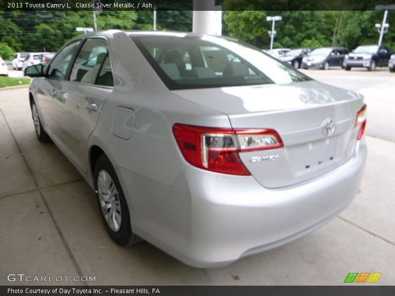 Classic Silver Metallic / Ash 2013 Toyota Camry L