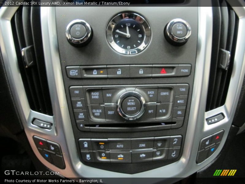 Xenon Blue Metallic / Titanium/Ebony 2012 Cadillac SRX Luxury AWD
