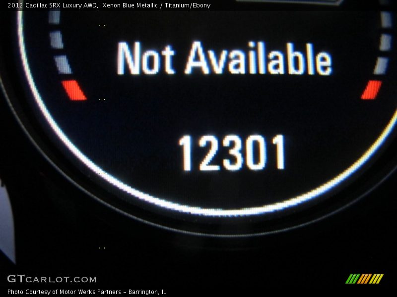 Xenon Blue Metallic / Titanium/Ebony 2012 Cadillac SRX Luxury AWD