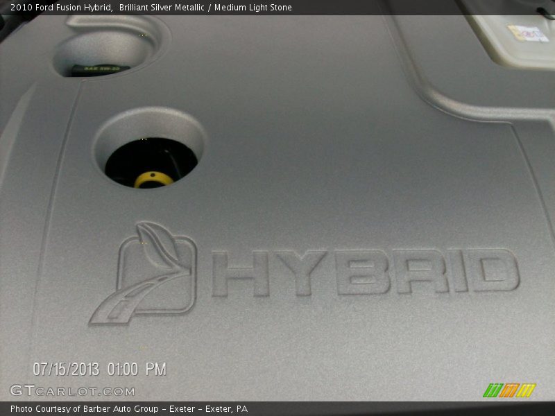 Brilliant Silver Metallic / Medium Light Stone 2010 Ford Fusion Hybrid